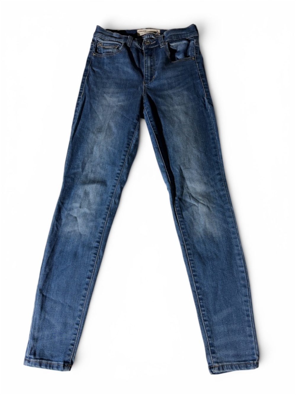 Garage High Rise Skinny Jeans Women's Size 03 Blue Stretch Denim